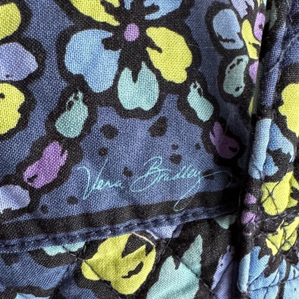 Vera Bradley Navy and Lemon Blossom Tote